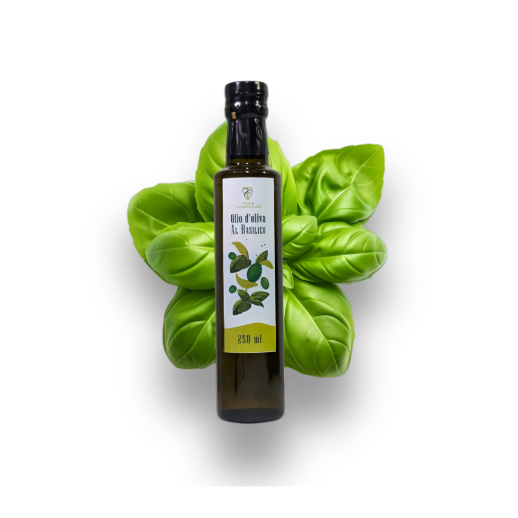 olio aromatizzato al basilico